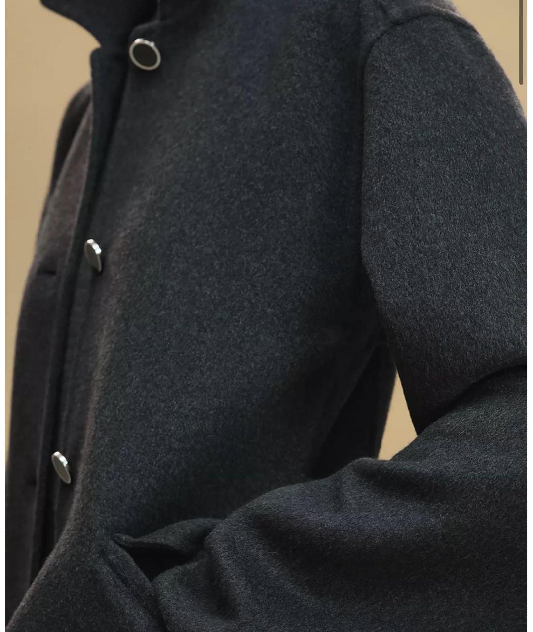 HERMES Серое кашемировое пальто, фото 6