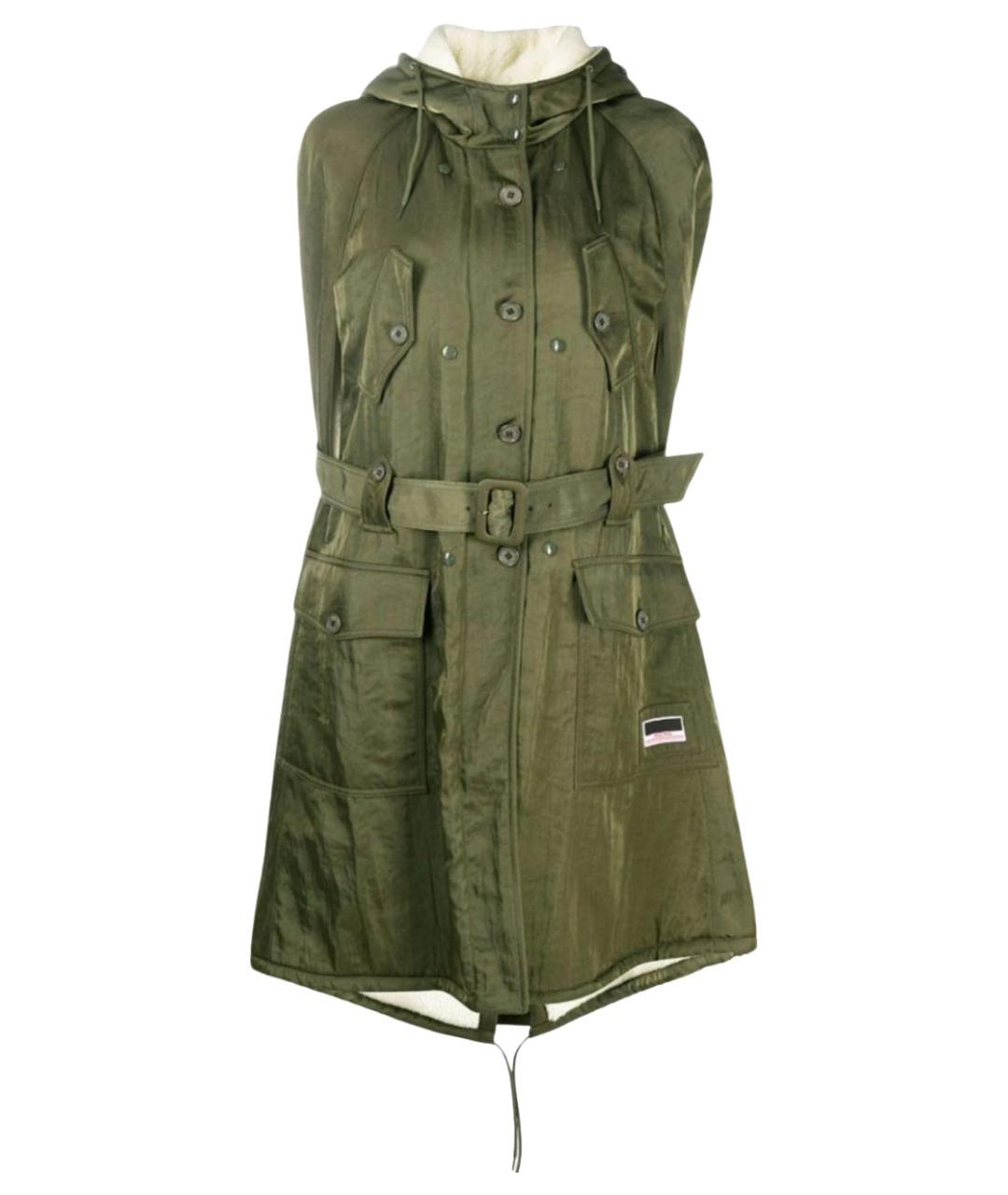 MIU MIU Зеленая полиамидовая парка, фото 1