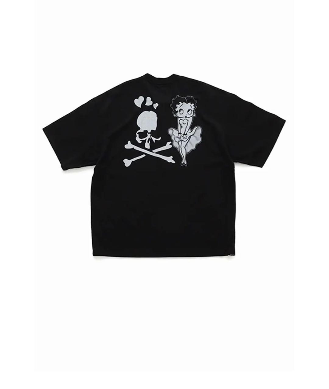 MASTERMIND WORLD Черная хлопковая футболка, фото 2