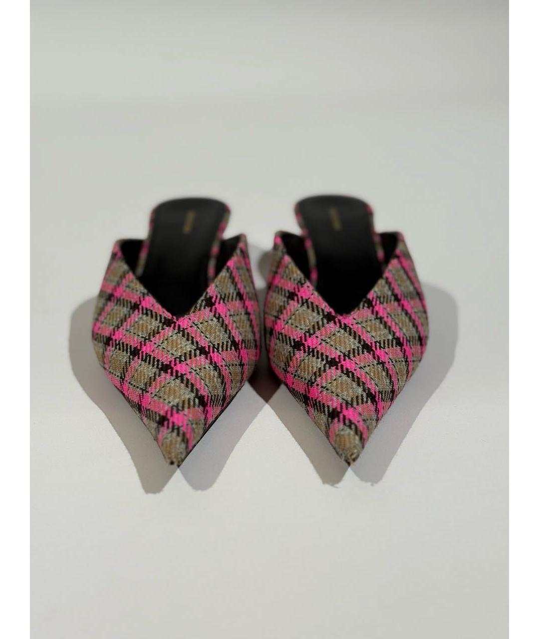 BALENCIAGA Мульти текстильные лодочки на низком каблуке, фото 2