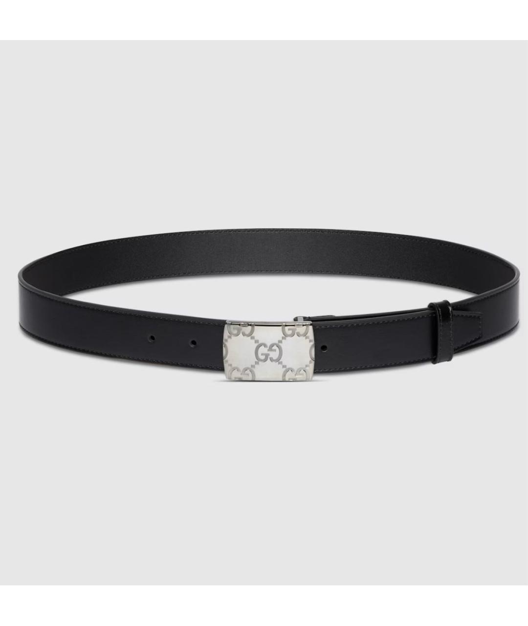 GUCCI Черный кожаный ремень, фото 4