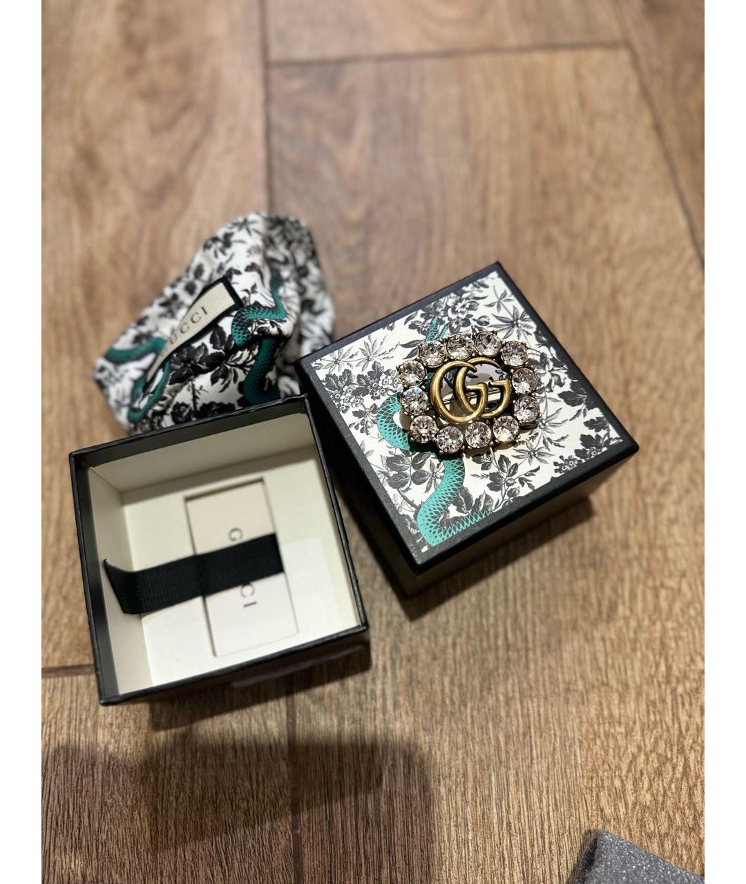 GUCCI Серебряная металлическая булавка / брошь, фото 2