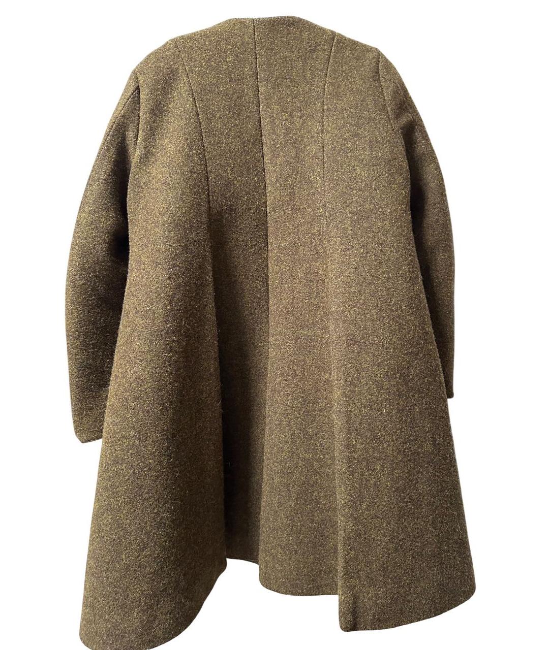 CELINE Коричневое шерстяное пальто, фото 2