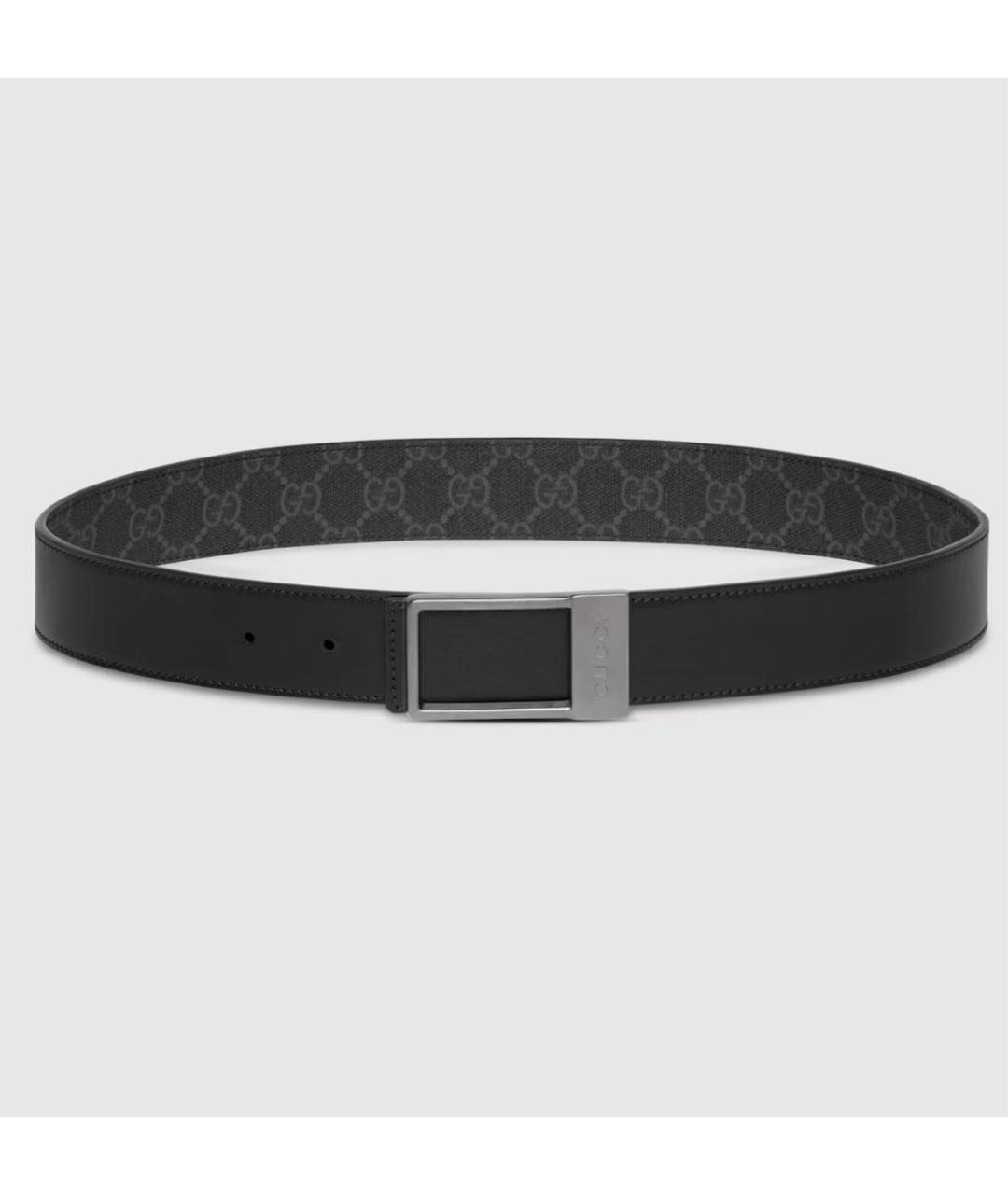 GUCCI Черный кожаный ремень, фото 5