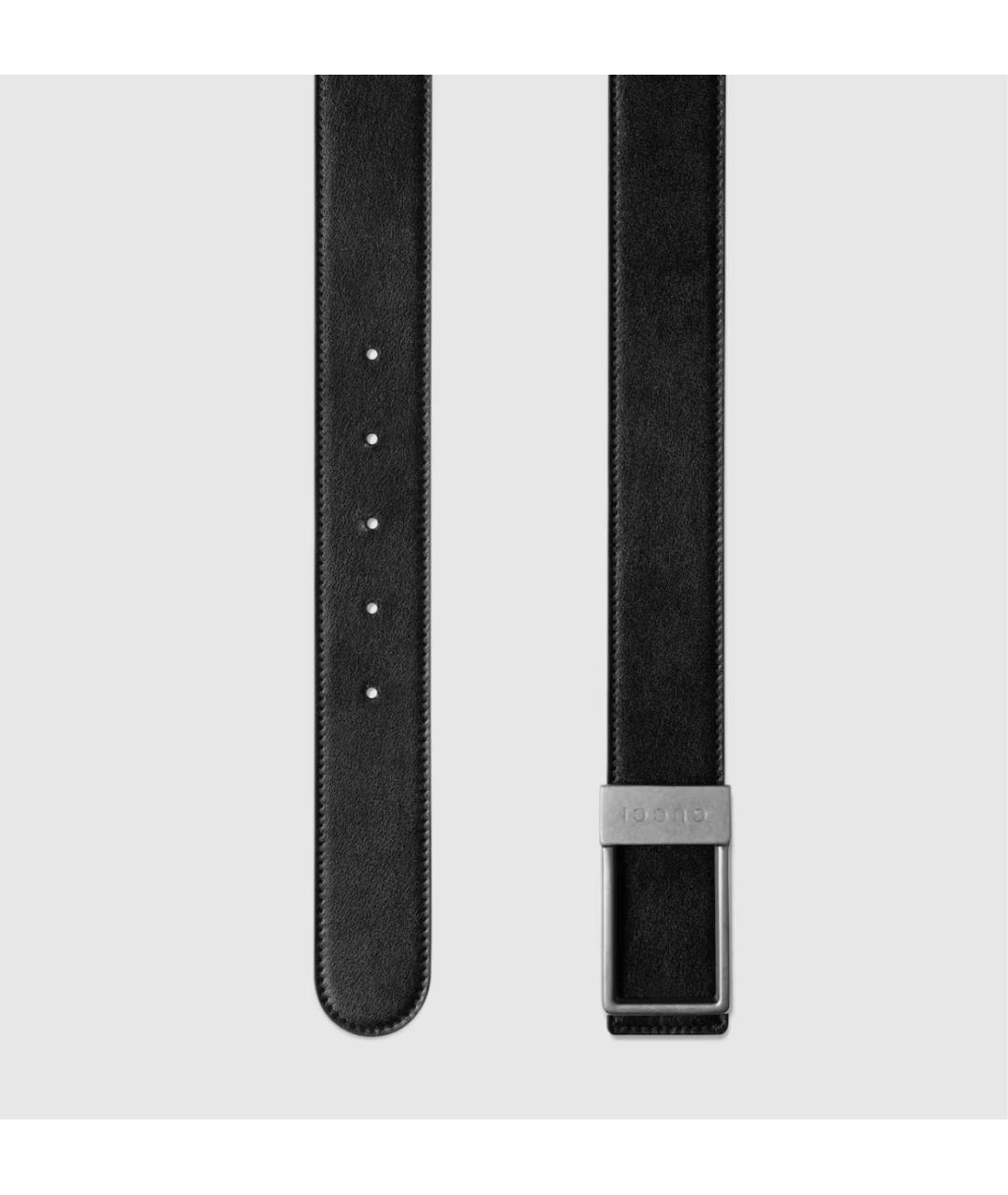 GUCCI Черный кожаный ремень, фото 2