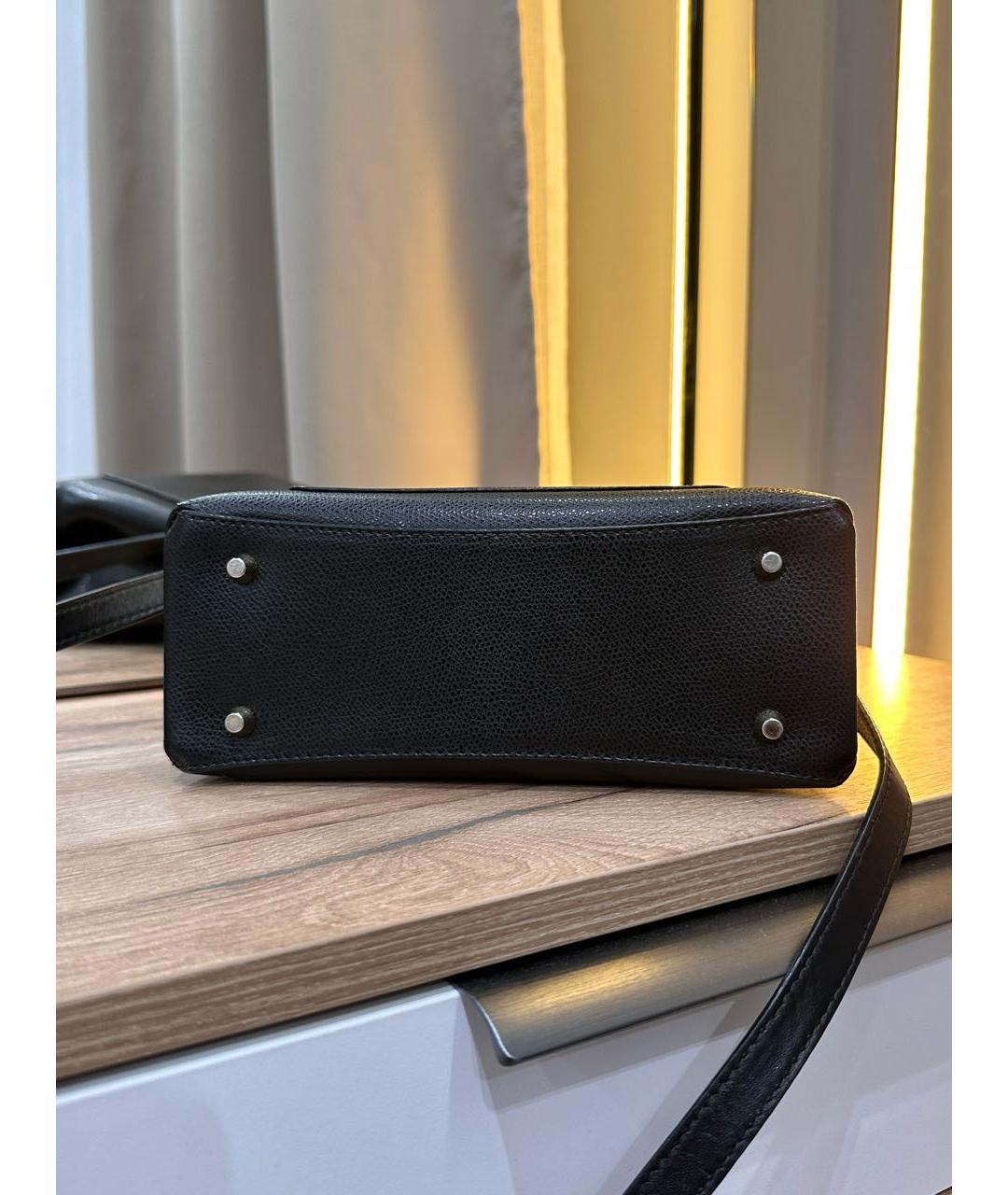 FURLA Черная кожаная сумка через плечо, фото 5