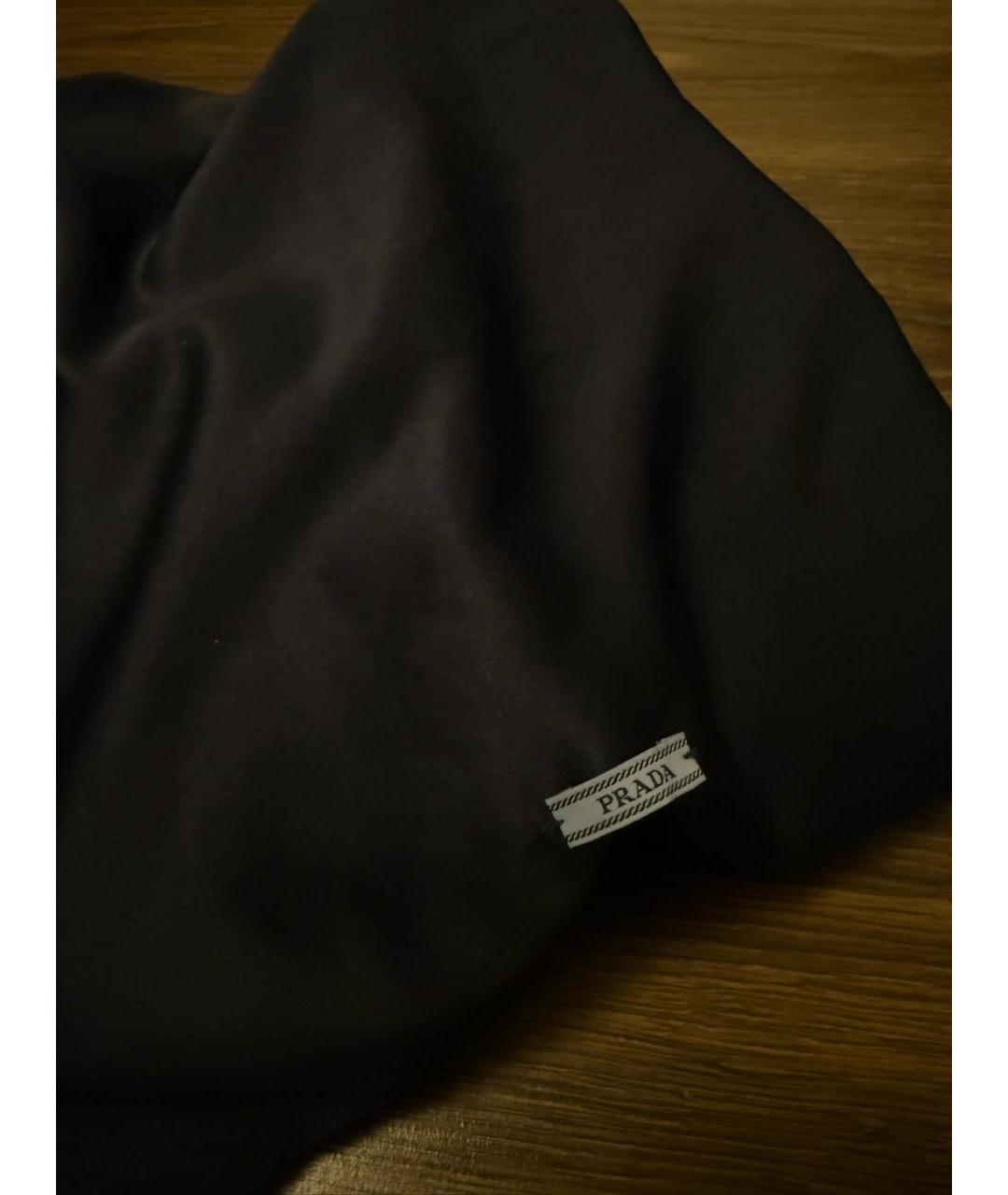 PRADA Черные текстильные сандалии, фото 5