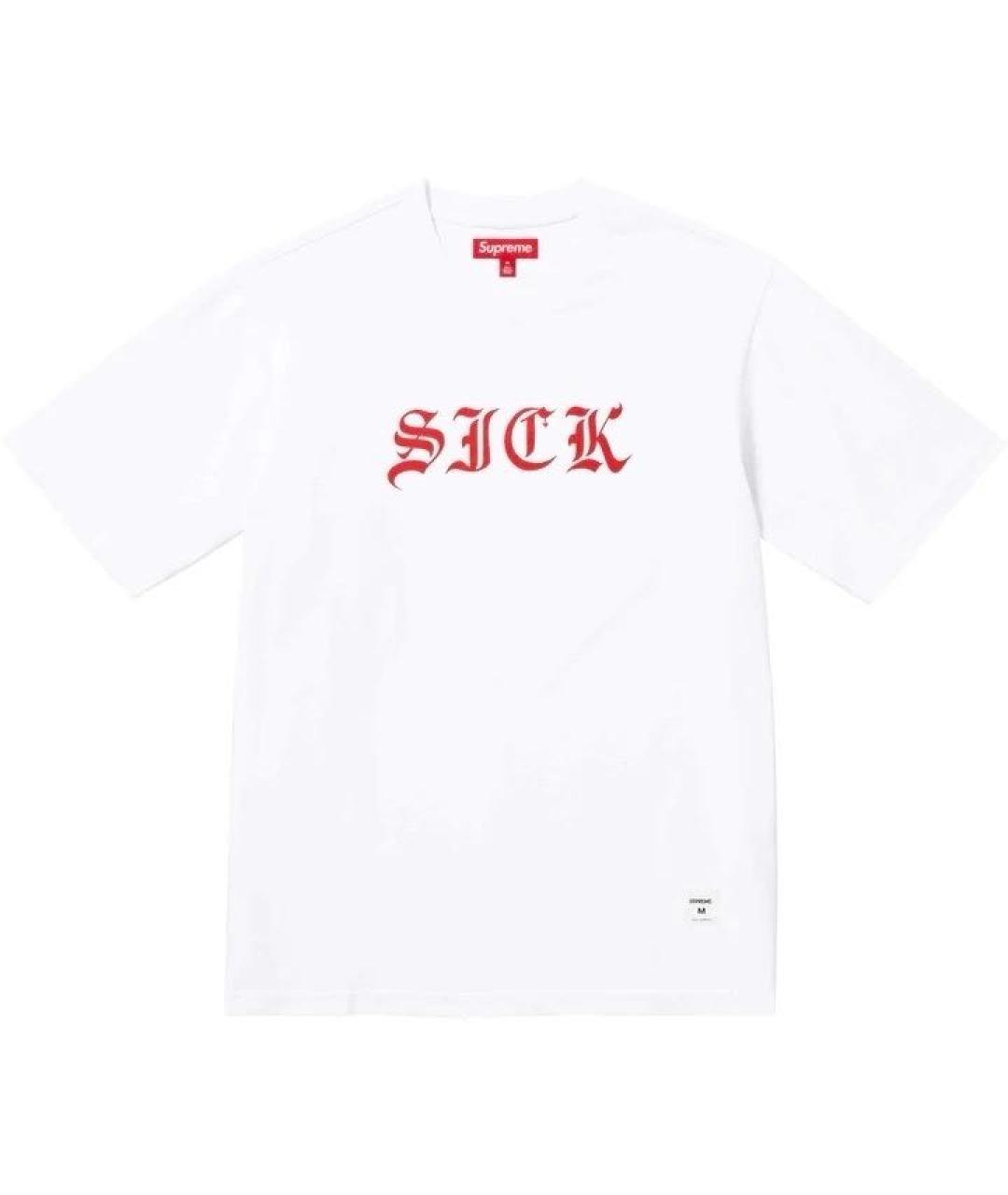 SUPREME Белая хлопковая футболка, фото 5