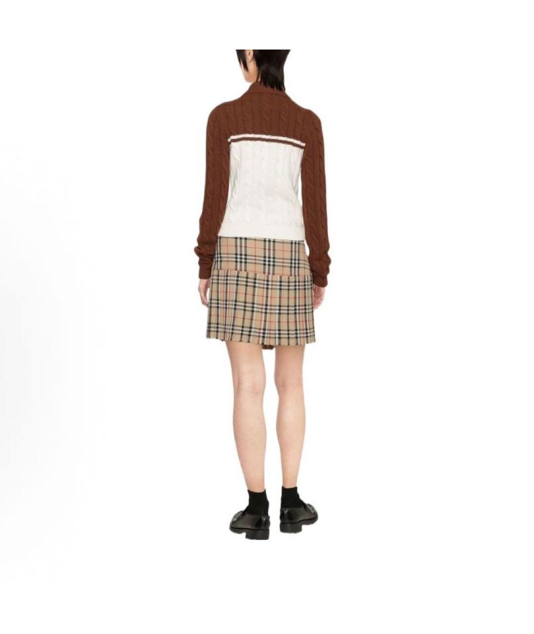 MIU MIU Коричневый шерстяной кардиган, фото 3