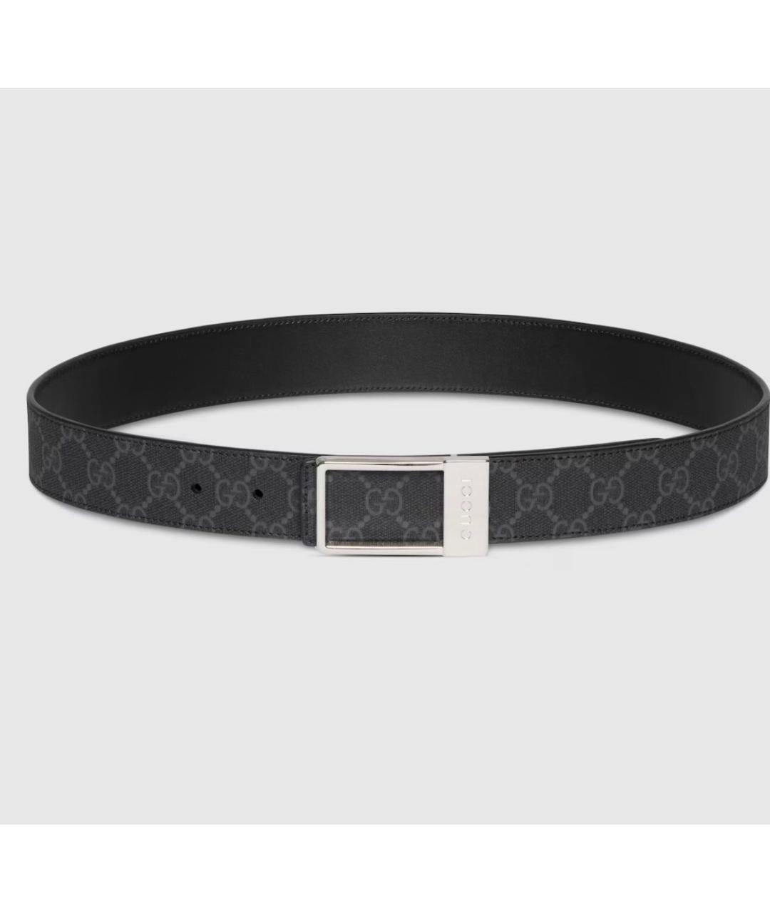 GUCCI Черный кожаный ремень, фото 5