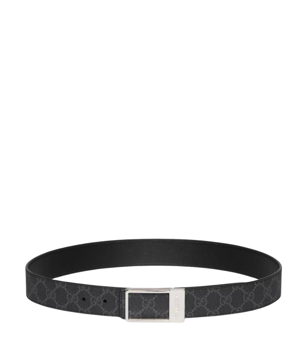 GUCCI Черный кожаный ремень, фото 1