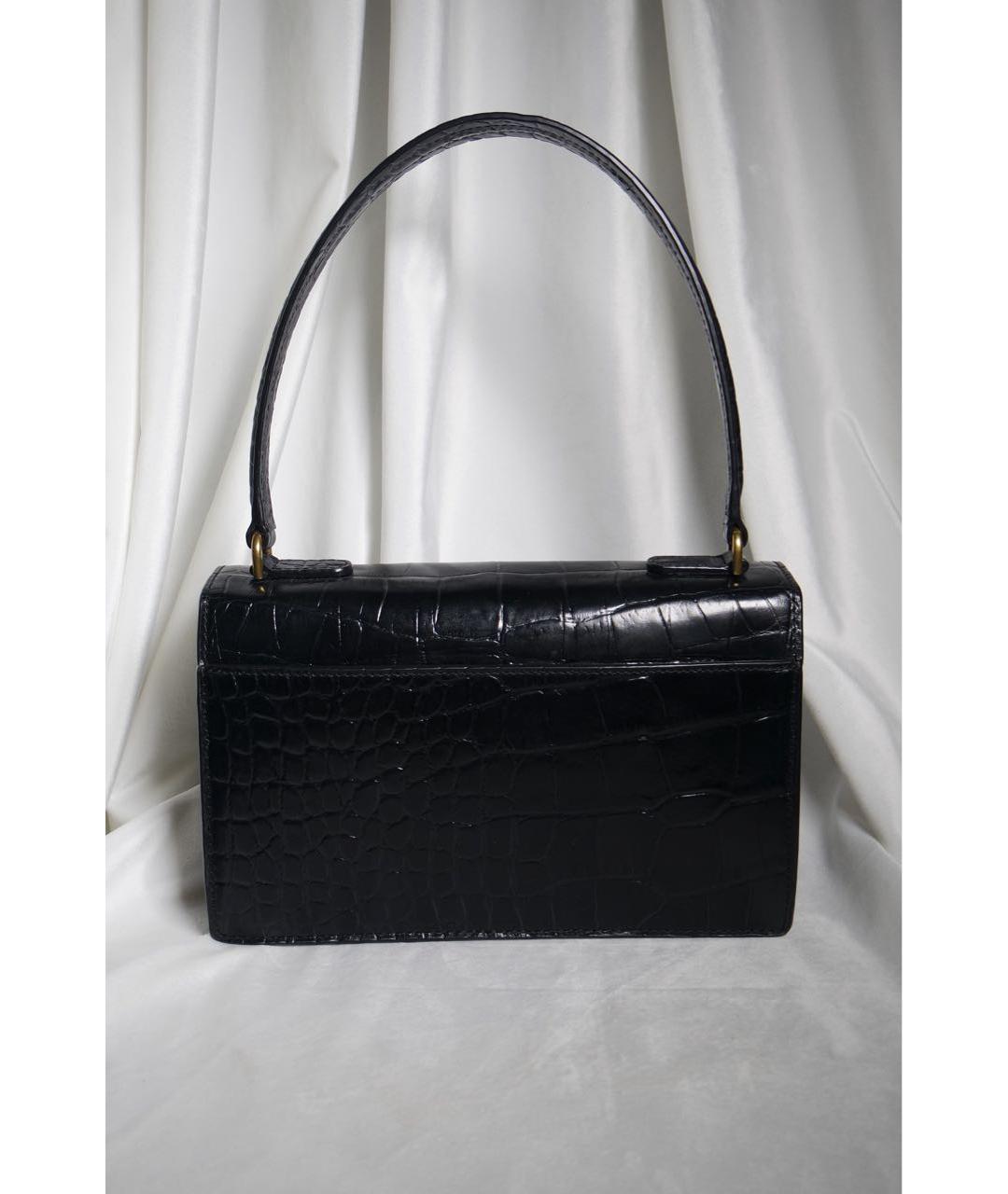 STAUD Черная кожаная сумка с короткими ручками, фото 2