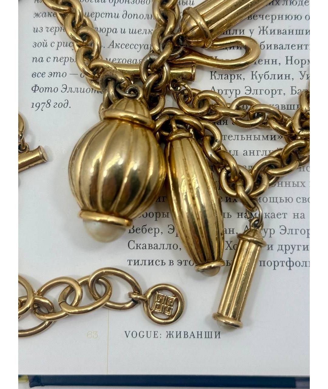 GIVENCHY Золотое металлическое колье, фото 7