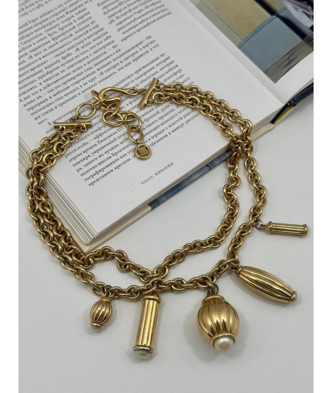 GIVENCHY Золотое металлическое колье, фото 9