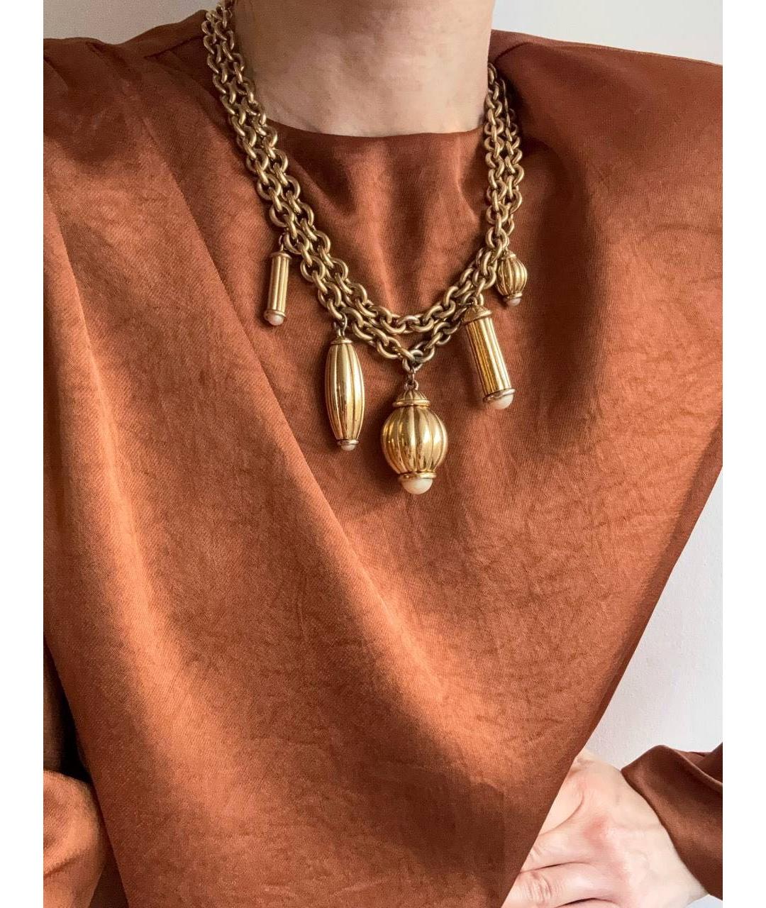 GIVENCHY Золотое металлическое колье, фото 8