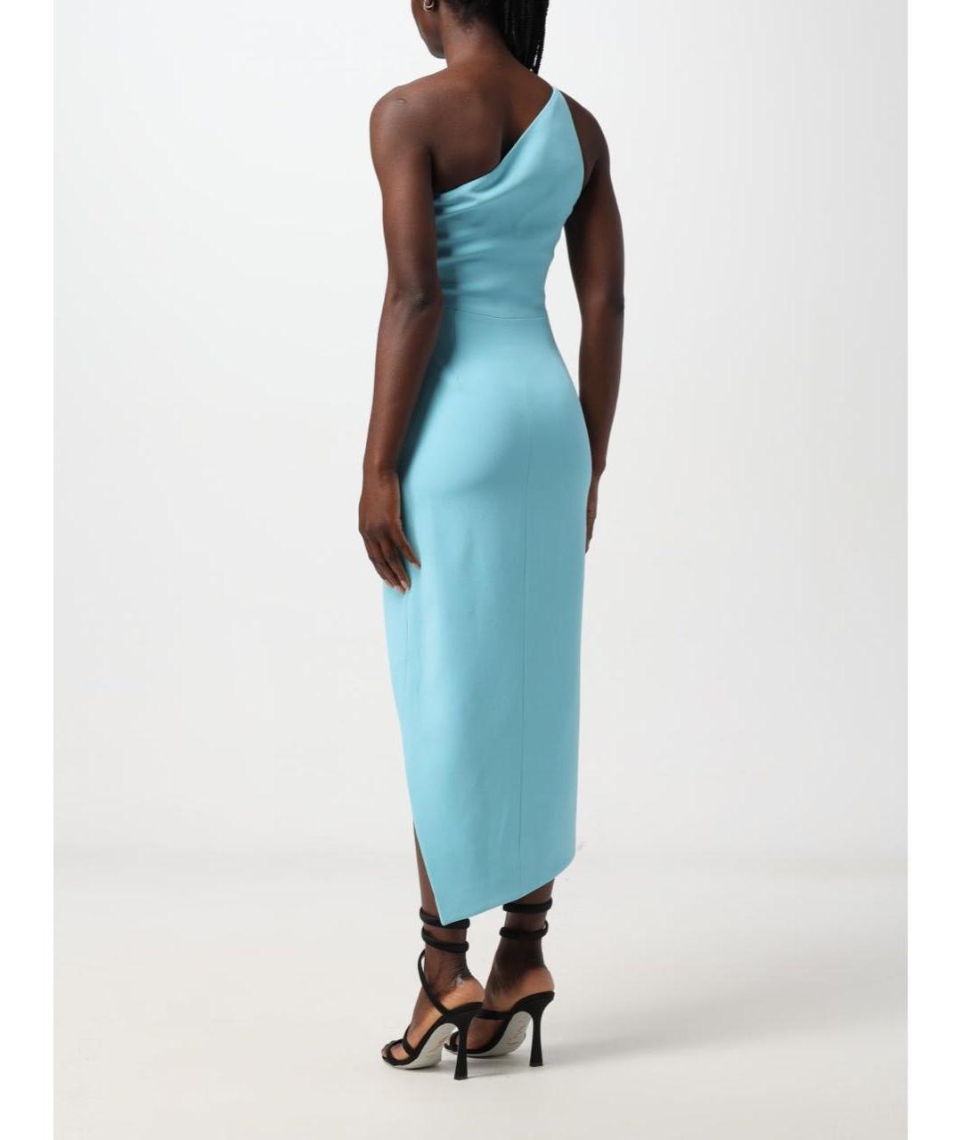 DAVID KOMA Голубое коктейльное платье, фото 4
