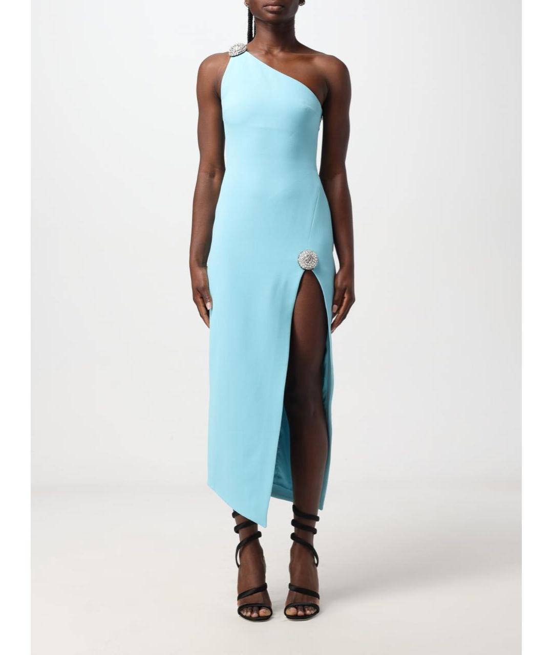 DAVID KOMA Голубое коктейльное платье, фото 2