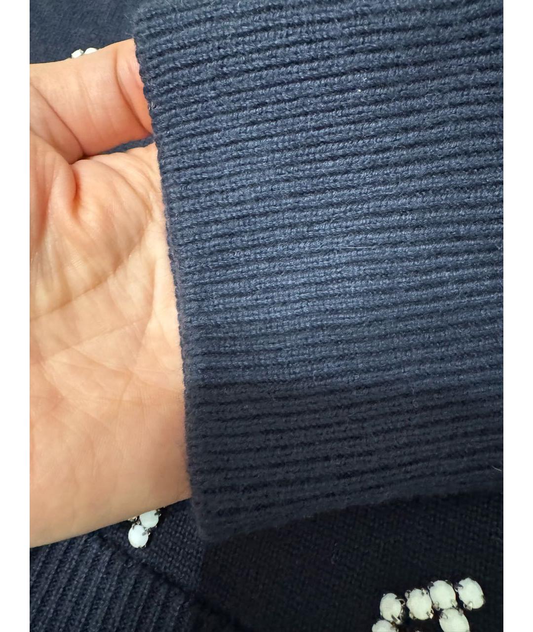 MICHAEL KORS Темно-синий хлопковый джемпер / свитер, фото 5