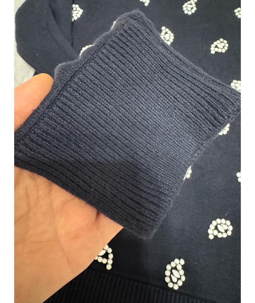 MICHAEL KORS Темно-синий хлопковый джемпер / свитер, фото 6