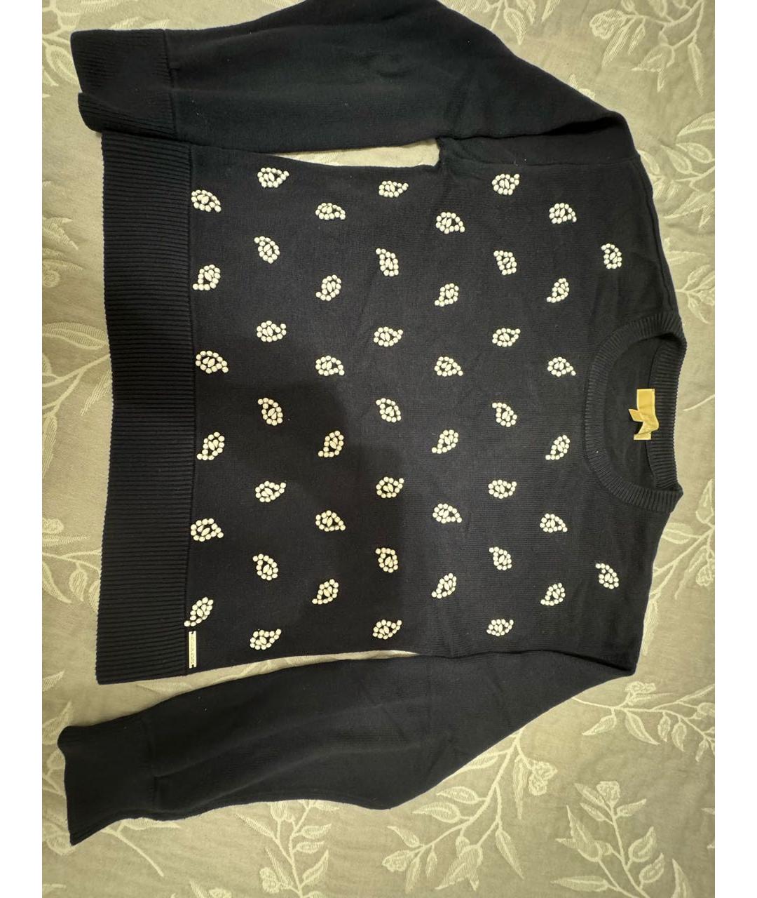 MICHAEL KORS Темно-синий хлопковый джемпер / свитер, фото 9