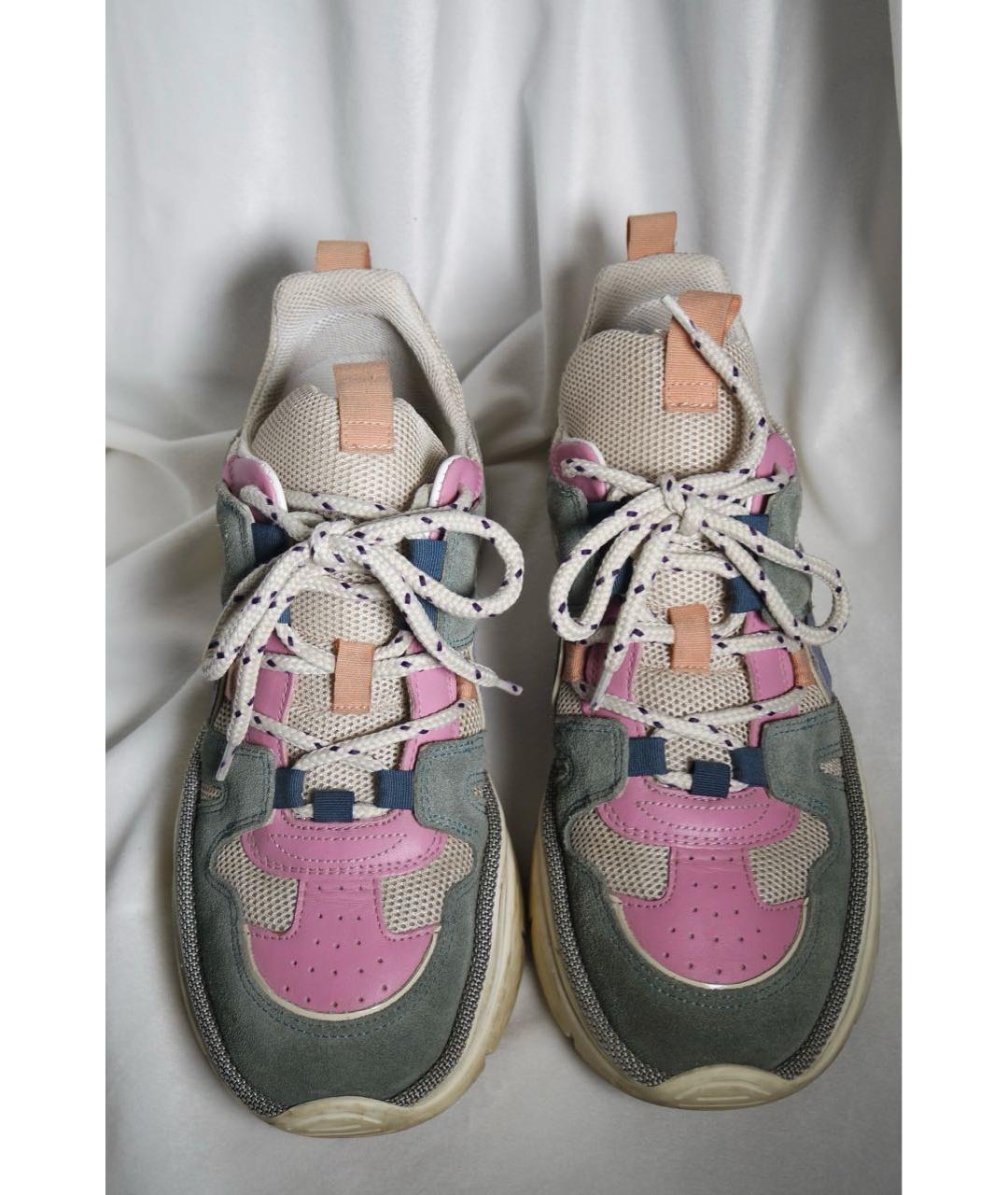 ISABEL MARANT Мульти замшевые кроссовки, фото 2