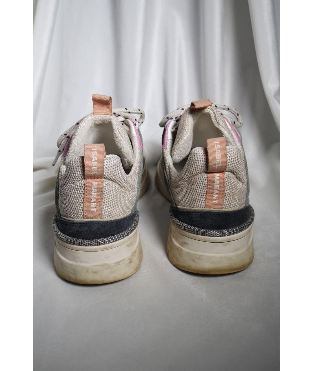 ISABEL MARANT Мульти замшевые кроссовки, фото 4