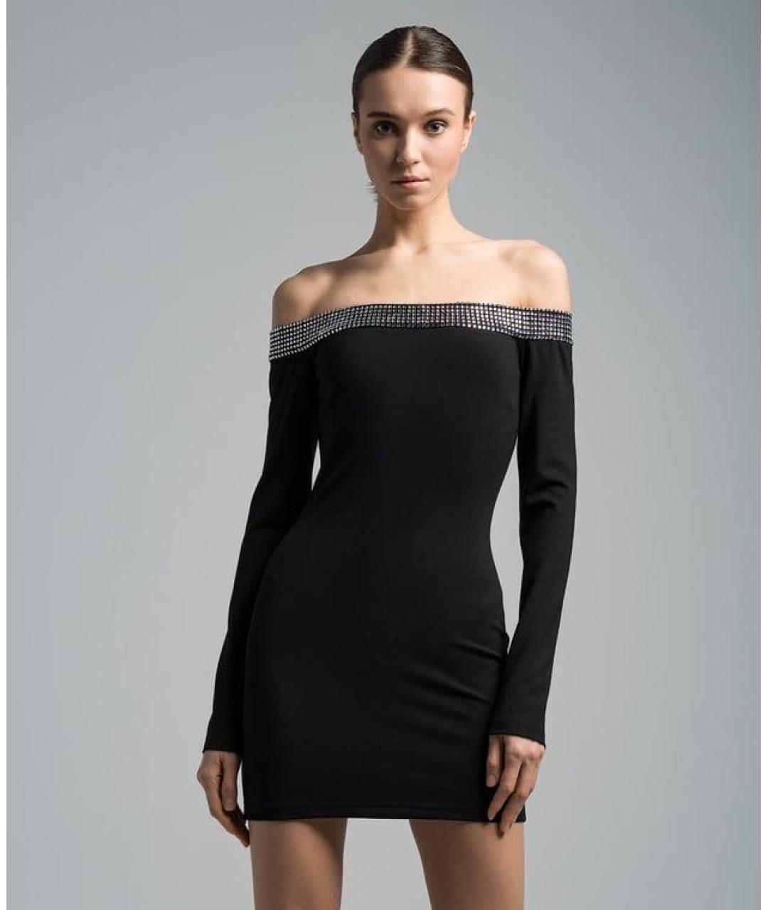 DAVID KOMA Черное коктейльное платье, фото 3