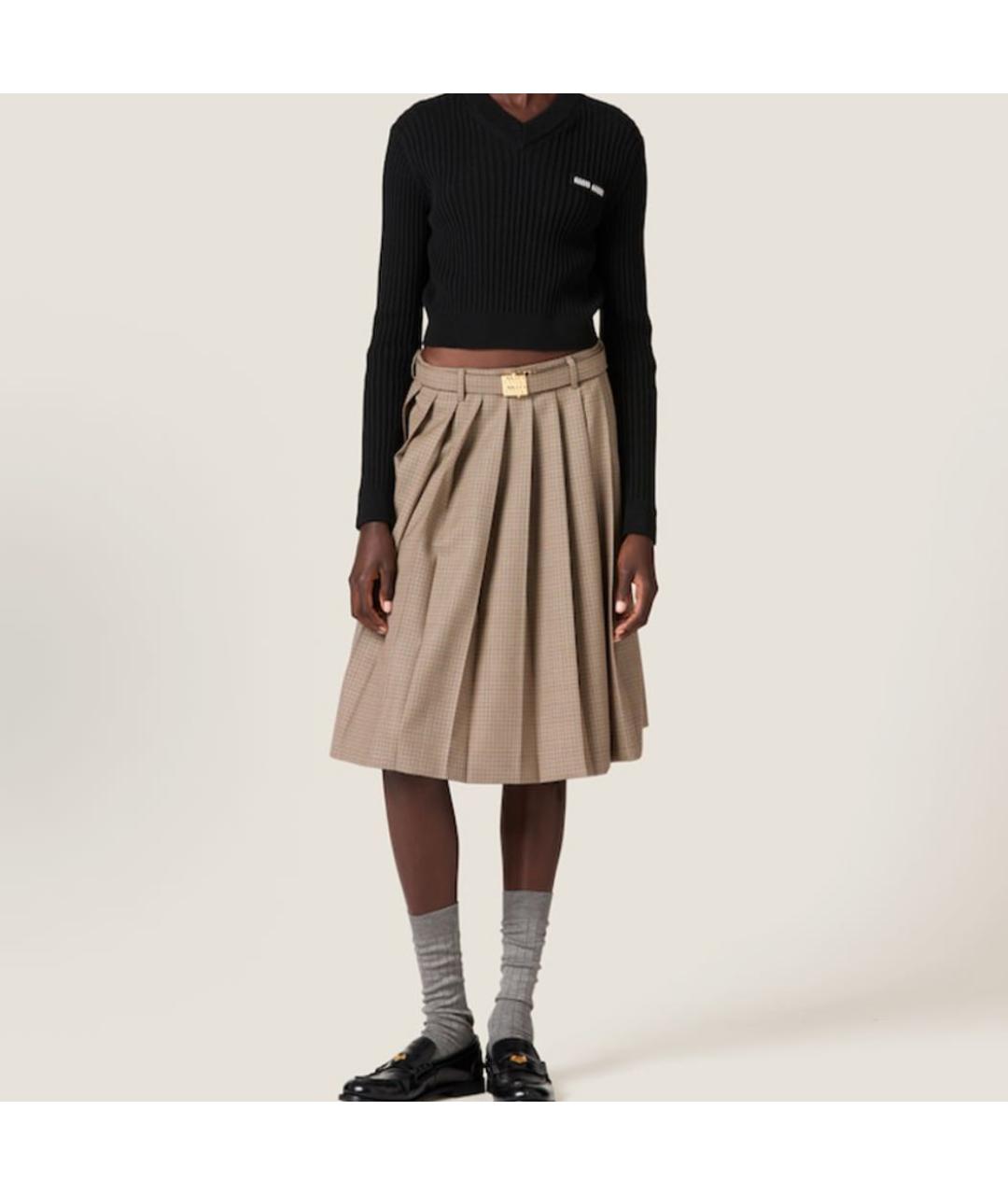 MIU MIU Черный хлопковый кардиган, фото 3