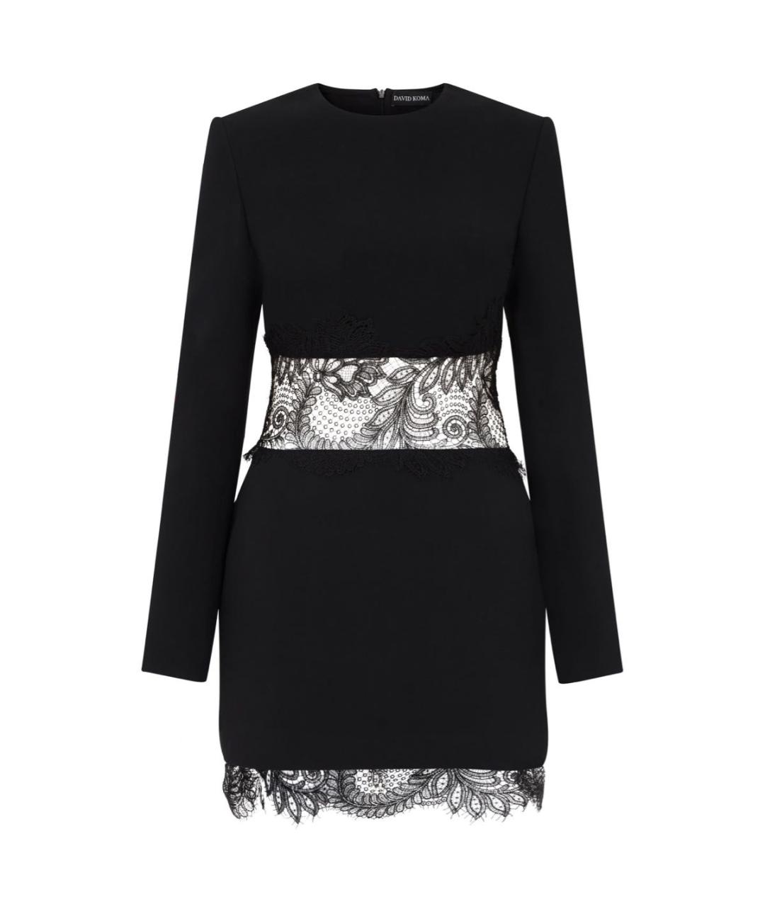 DAVID KOMA Черное коктейльное платье, фото 1