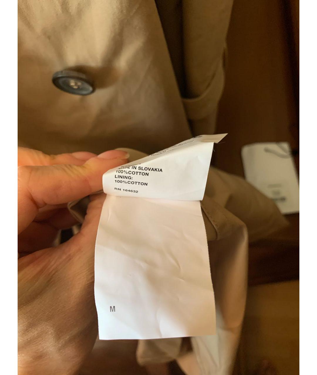 WARDROBE.NYC Бежевый хлопковый тренч/плащ, фото 7