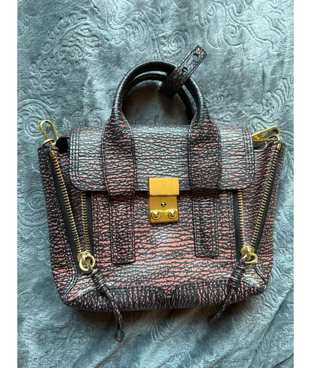 3.1 PHILLIP LIM Бордовая кожаная сумка через плечо, фото 8