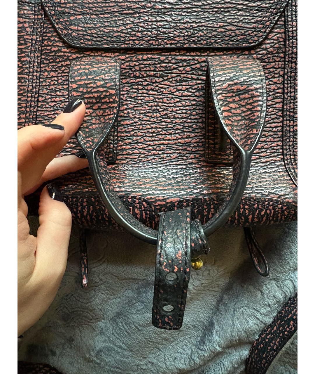 3.1 PHILLIP LIM Бордовая кожаная сумка через плечо, фото 5