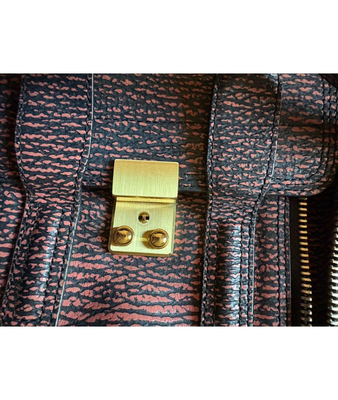 3.1 PHILLIP LIM Бордовая кожаная сумка через плечо, фото 7