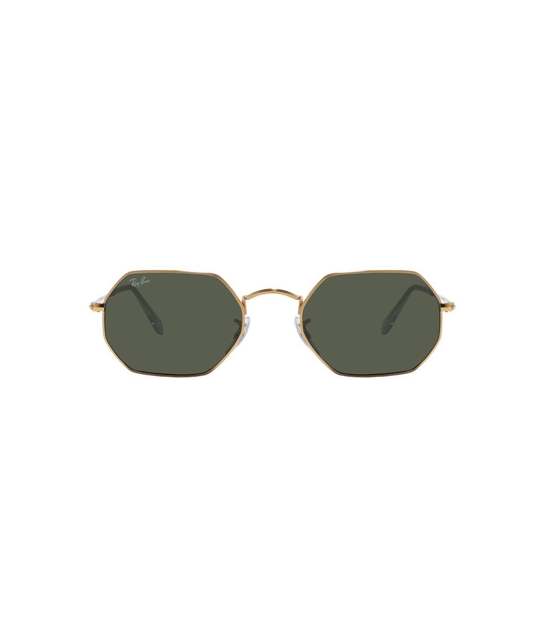 RAY BAN Золотые металлические солнцезащитные очки, фото 1