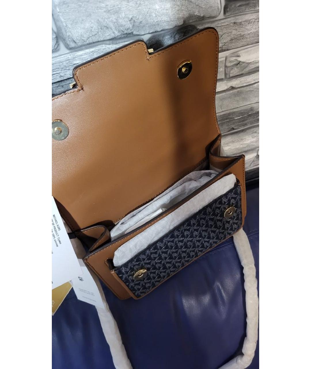 MICHAEL KORS Коричневая хлопковая сумка через плечо, фото 4