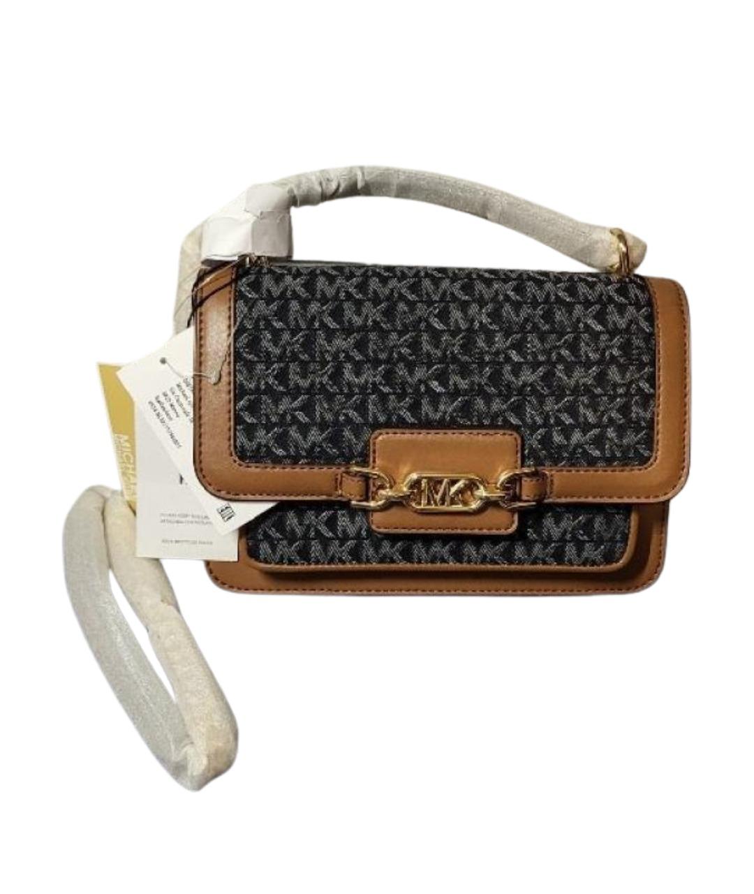 MICHAEL KORS Коричневая хлопковая сумка через плечо, фото 1