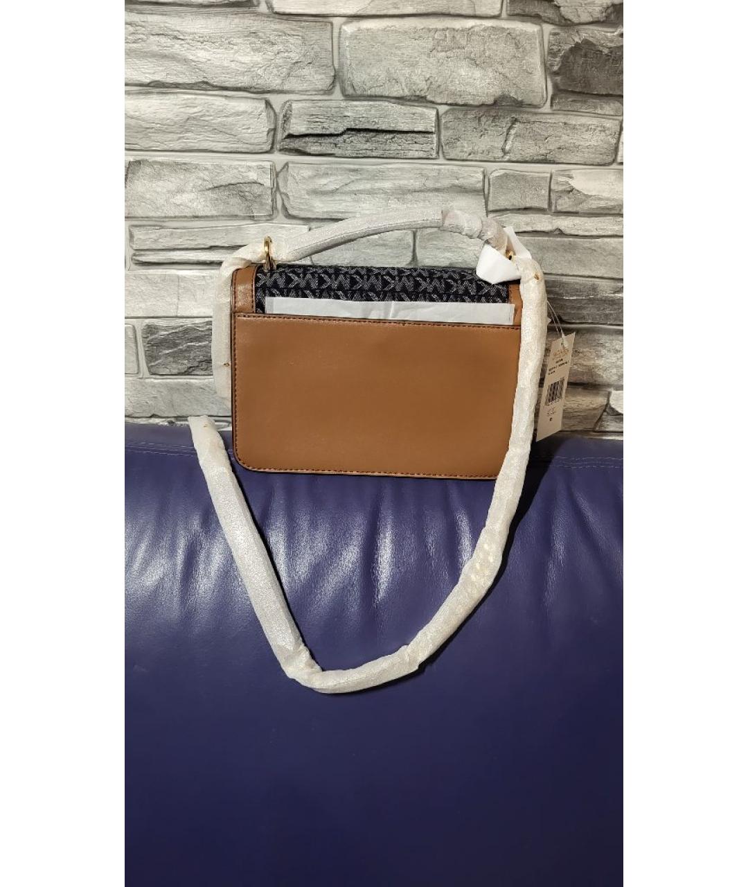 MICHAEL KORS Коричневая хлопковая сумка через плечо, фото 3