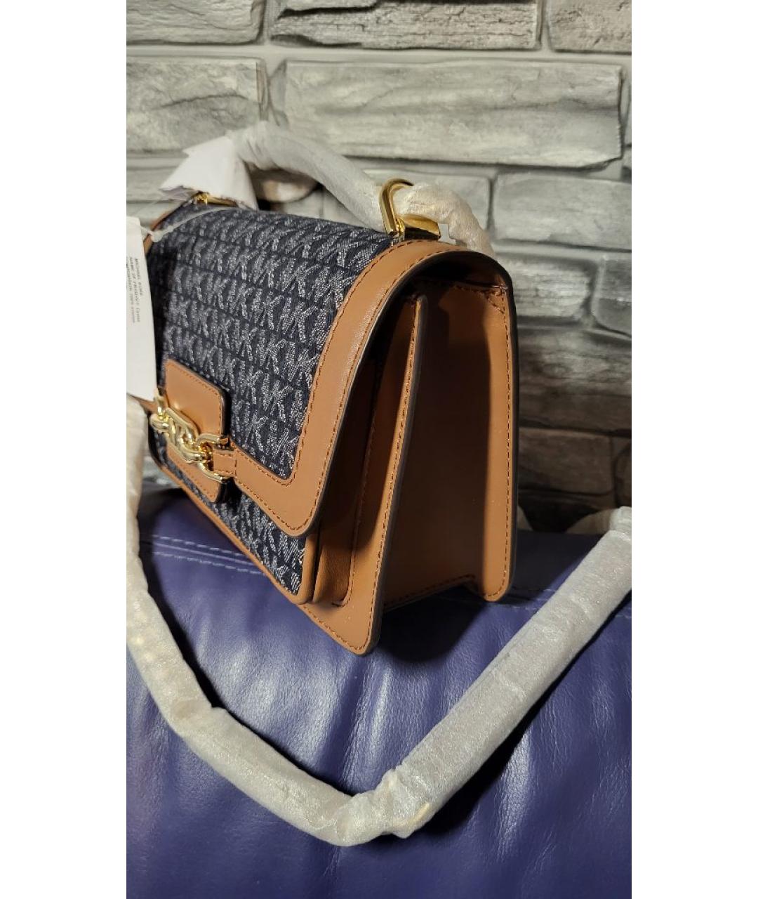 MICHAEL KORS Коричневая хлопковая сумка через плечо, фото 8