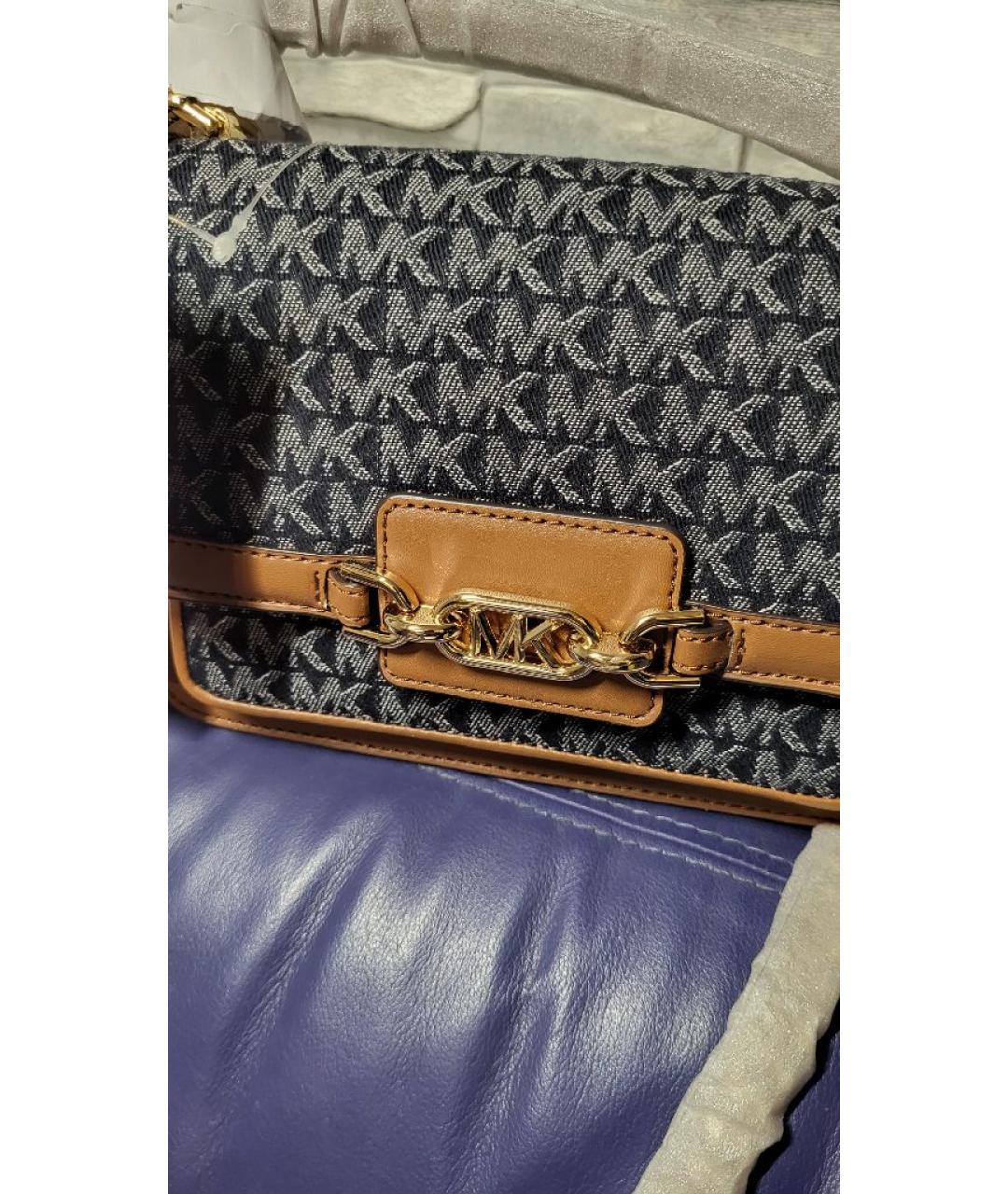 MICHAEL KORS Коричневая хлопковая сумка через плечо, фото 5