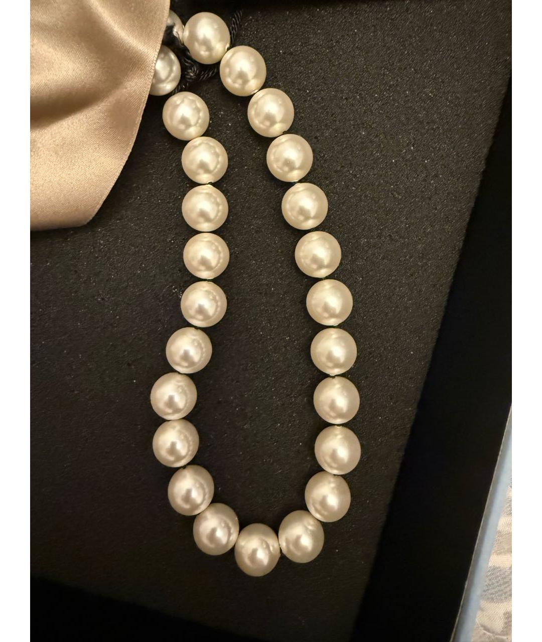 LANVIN Бежевое жемчужное колье, фото 5