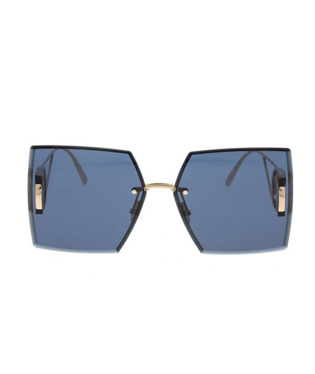 CHRISTIAN DIOR Золотые металлические солнцезащитные очки, фото 2