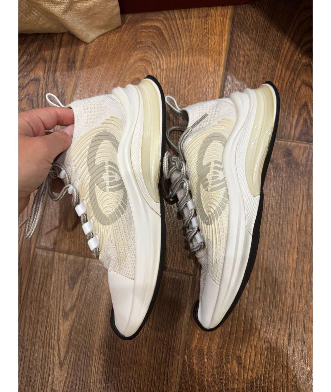 GUCCI Белые текстильные кроссовки, фото 5