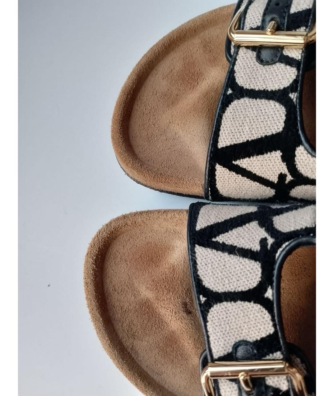 VALENTINO Мульти текстильные шлепанцы, фото 8