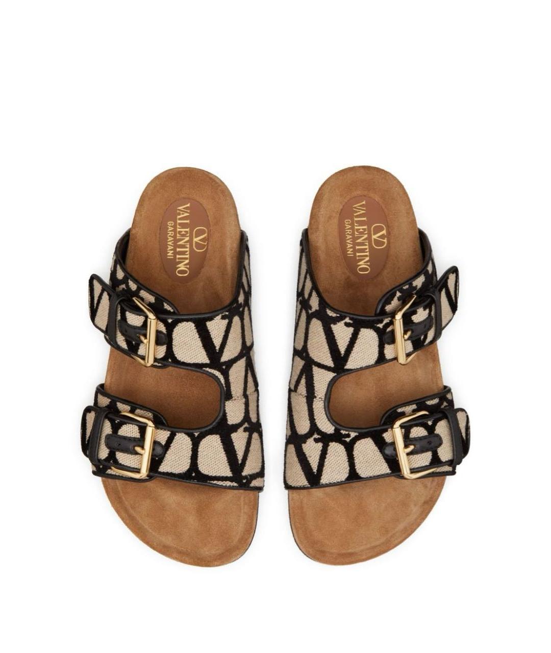 VALENTINO Мульти текстильные шлепанцы, фото 2