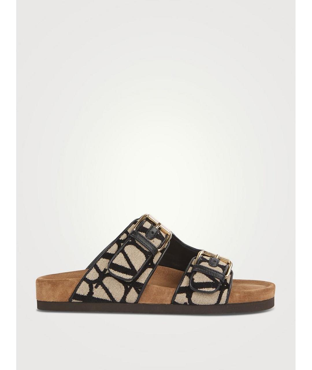 VALENTINO Мульти текстильные шлепанцы, фото 9