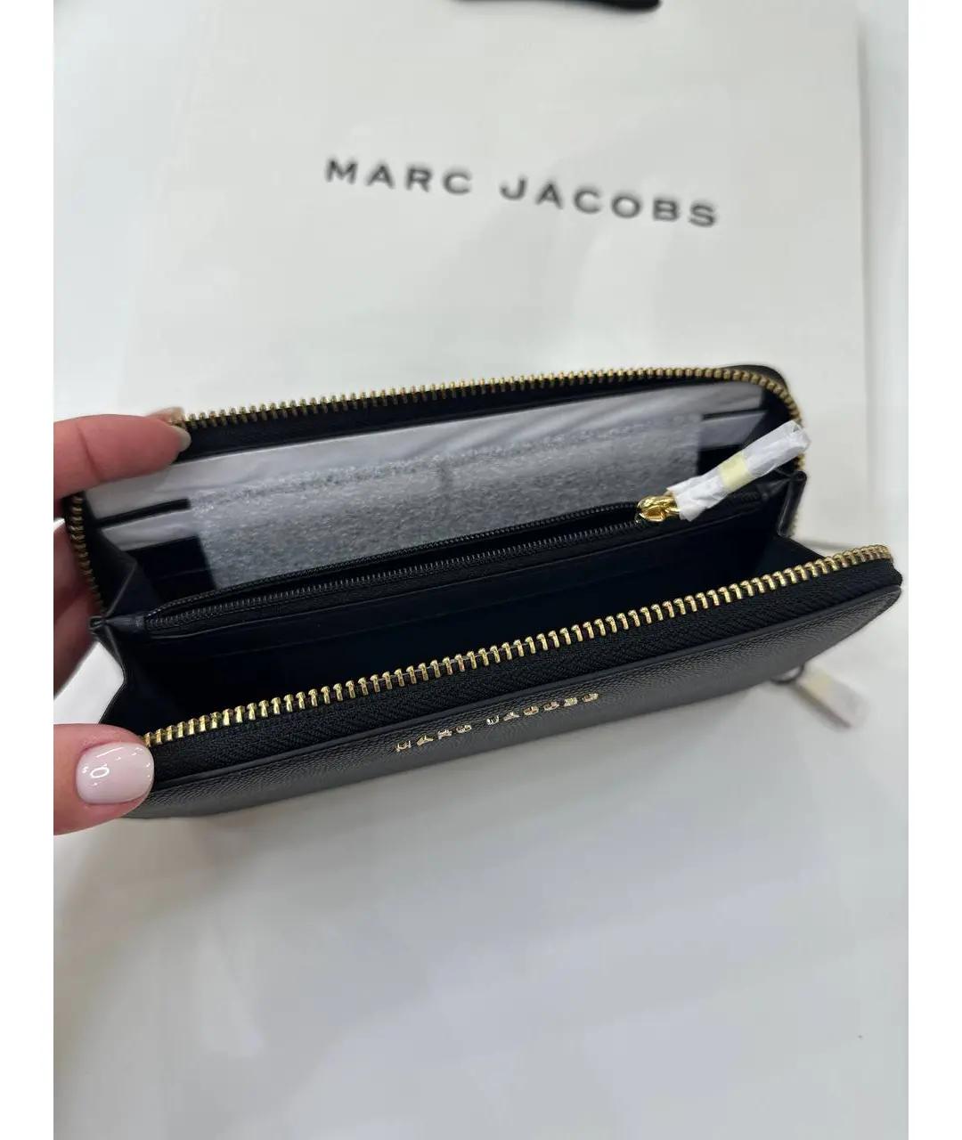MARC JACOBS Черный кожаный кошелек, фото 4