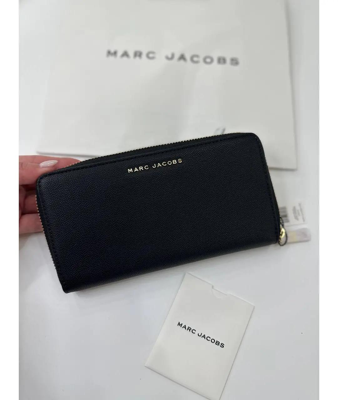 MARC JACOBS Черный кожаный кошелек, фото 3