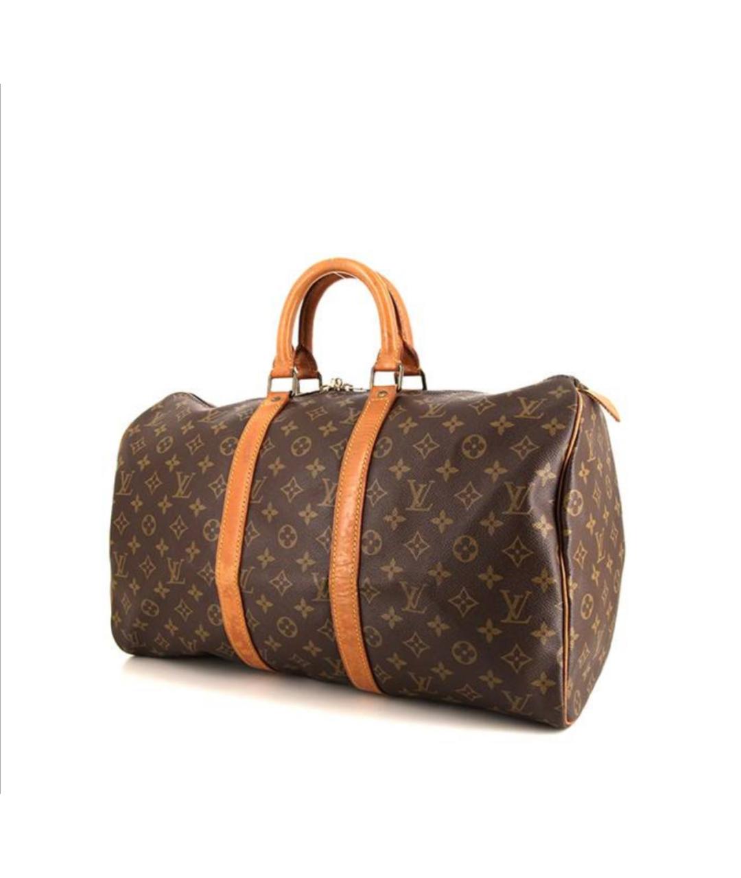 LOUIS VUITTON Коричневая дорожная/спортивная сумка, фото 8