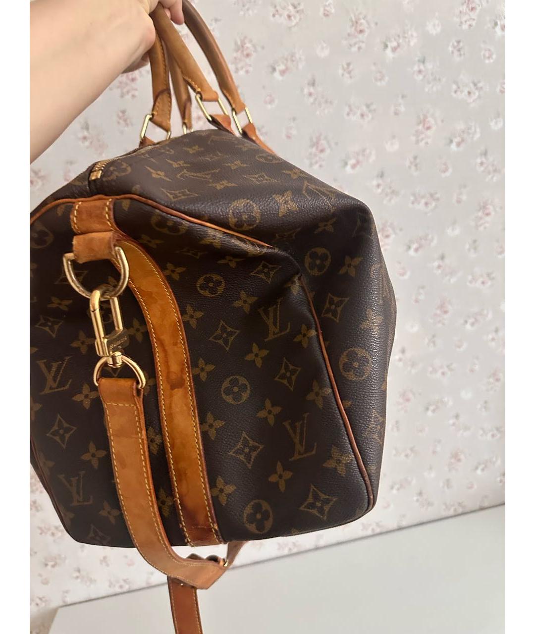 LOUIS VUITTON Коричневая дорожная/спортивная сумка, фото 4