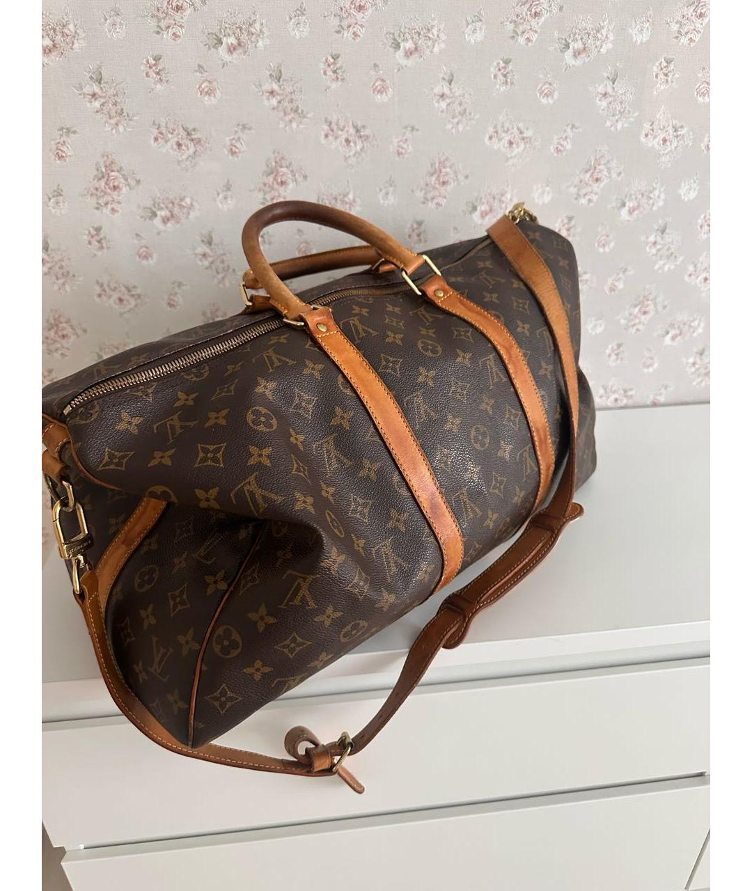 LOUIS VUITTON Коричневая дорожная/спортивная сумка, фото 2